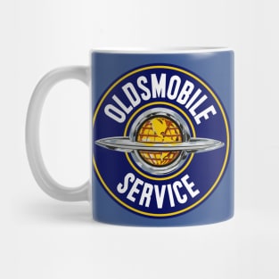 Oldsmobile Service vintage sign reproduction Mug